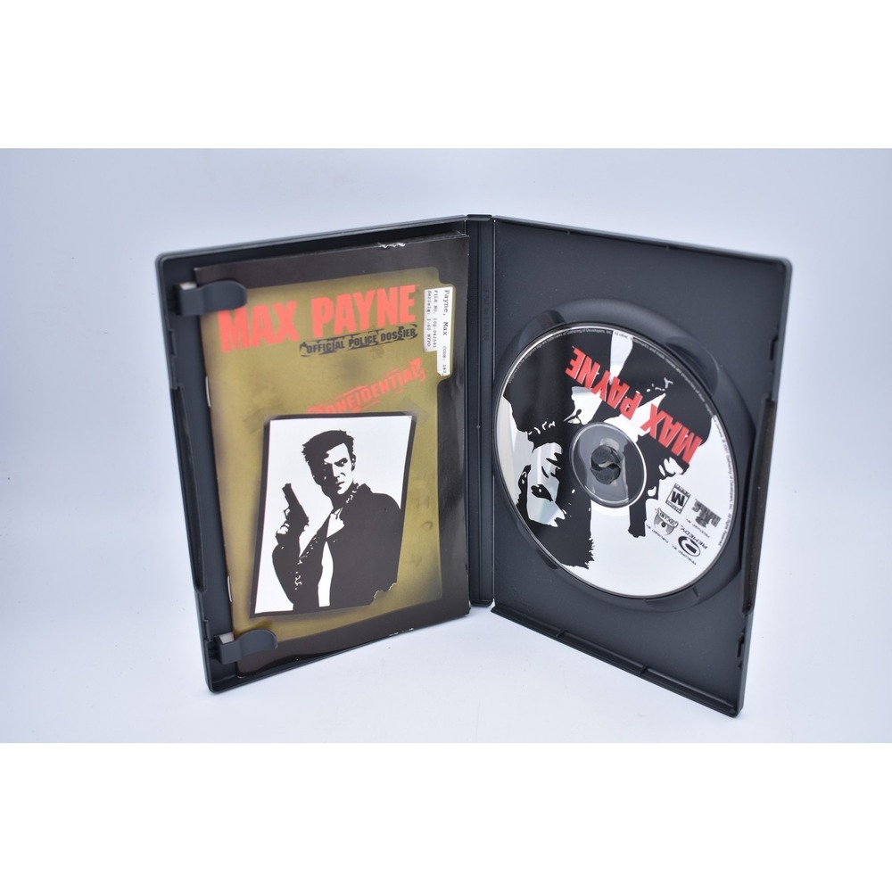 Max Payne PC CD-ROM Video Game 2001 Complete Original Case Insert 0663593140012 - Picture 2 of 4